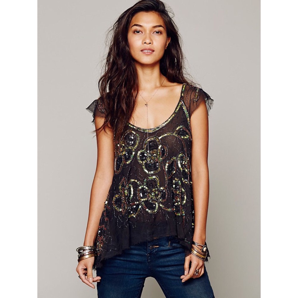 Free People Tritan's Treasure Top - size Small